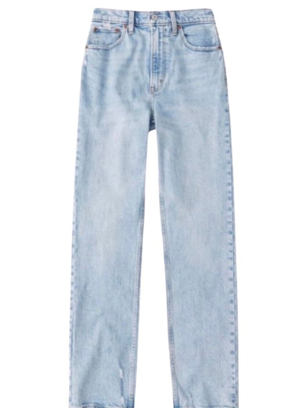 Abercrombie & Fitch Light Blue High-Rise '90s Straight Jeans